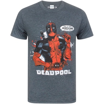 textil Herre T-shirts m. korte ærmer Deadpool  Flerfarvet
