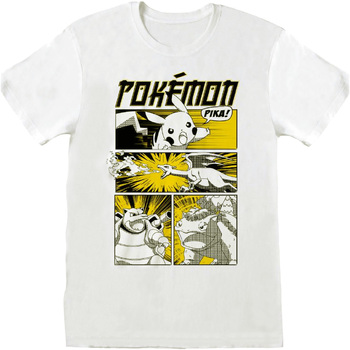 textil Langærmede T-shirts Pokemon  Hvid