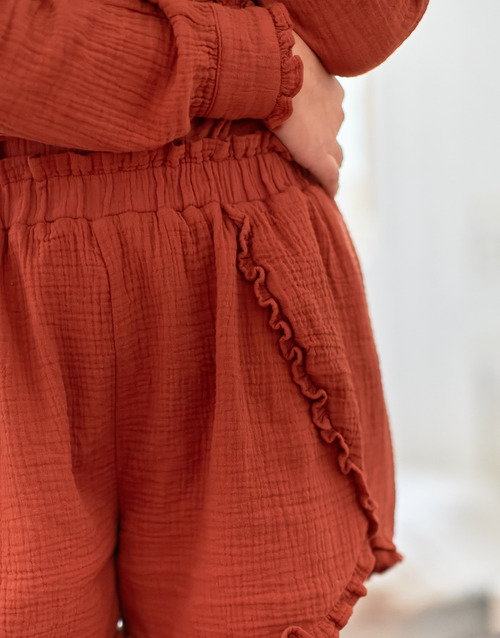 textil Dame Shorts Céleste LISA Terrakotta