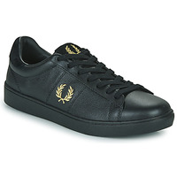 Sko Herre Lave sneakers Fred Perry SPENCER TUMBLED LEATHER Sort