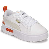 Sko Børn Lave sneakers Puma Mayze Lth PS Hvid / Orange