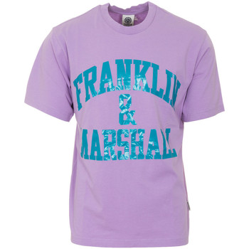 textil Herre T-shirts m. korte ærmer Franklin & Marshall T-shirt à manches courtes Violet