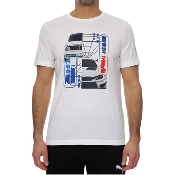 textil Herre T-shirts m. korte ærmer Puma Bmw Motorsport Graphic Tee Sort, Hvid