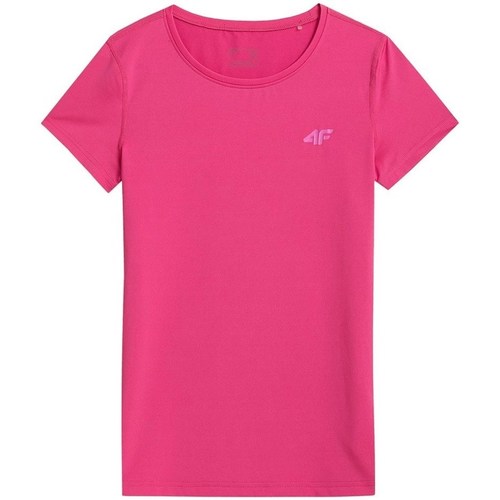 textil Dame T-shirts m. korte ærmer 4F TSDF352 Pink
