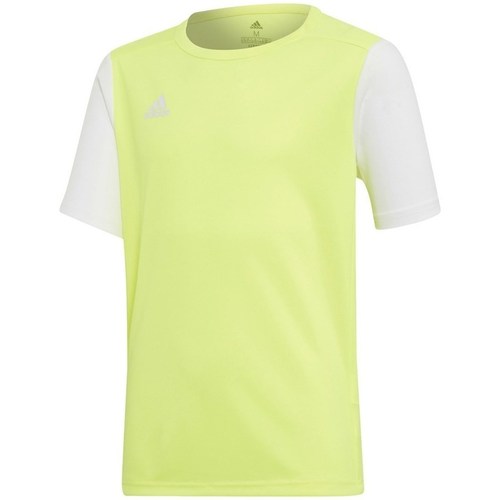 textil Dreng T-shirts m. korte ærmer adidas Originals Junior Estro 19 Celadon, Hvid