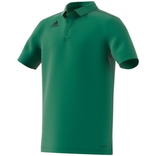 textil Dreng T-shirts m. korte ærmer adidas Originals Junior Core 18 Grøn