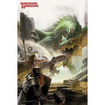 Indretning Skilte og plakater Dungeons & Dragons TA7663 Grøn