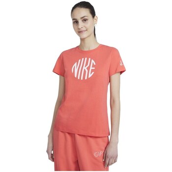 textil Dame T-shirts m. korte ærmer Nike Logo Orange