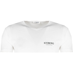 textil Herre T-shirts m. korte ærmer Iceberg ICE1UTS02 Hvid