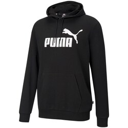 textil Herre Sweatshirts Puma Essentials Big Logo Hoodie Sort