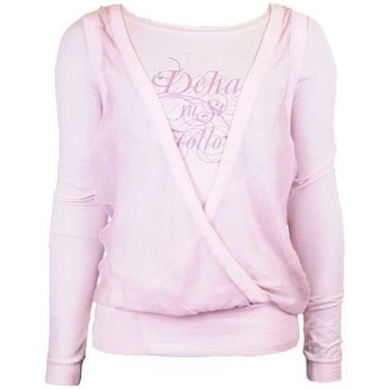 textil Dame T-shirts m. korte ærmer Deha Koszulka Damska Z Długim Rękawem Różowy Pink