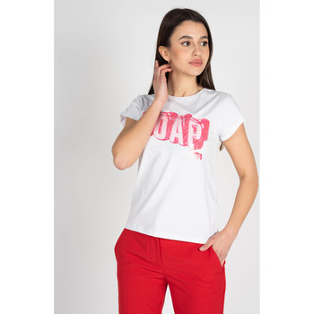 textil Dame T-shirts m. korte ærmer Pinko 1V10Q8 Y81C | Annuvolare T-shirt Hvid