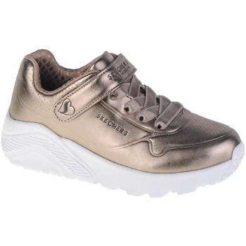 Sko Pige Lave sneakers Skechers Uno Lite - Chrome Steps Sølv