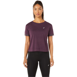 textil Dame T-shirts m. korte ærmer Asics Race Crop Top Violet