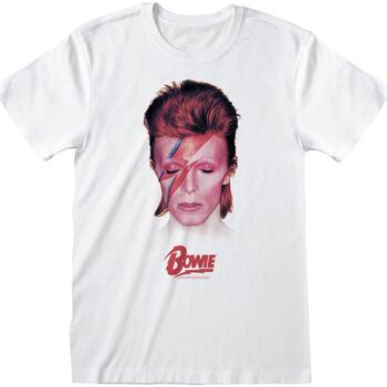 textil Langærmede T-shirts David Bowie  Hvid