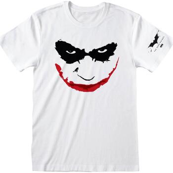 textil Langærmede T-shirts Batman: The Dark Knight  Hvid