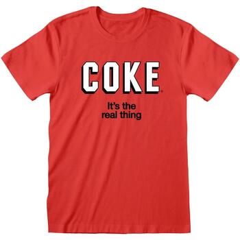 textil Langærmede T-shirts Coca-Cola  Rød