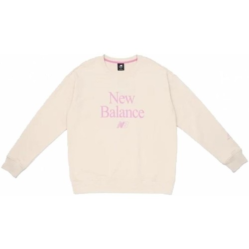 textil Dame Sweatshirts New Balance  Beige
