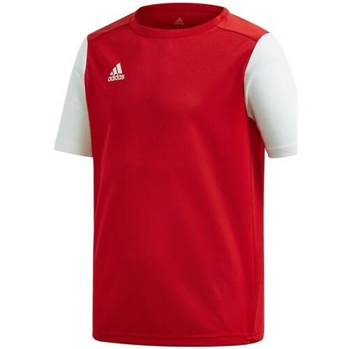 textil Dreng T-shirts m. korte ærmer adidas Originals JR Estro 19 Rød, Hvid