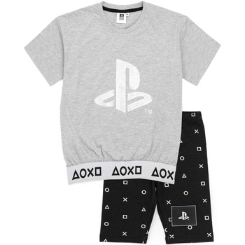 textil Pige Pyjamas / Natskjorte Playstation  Sort