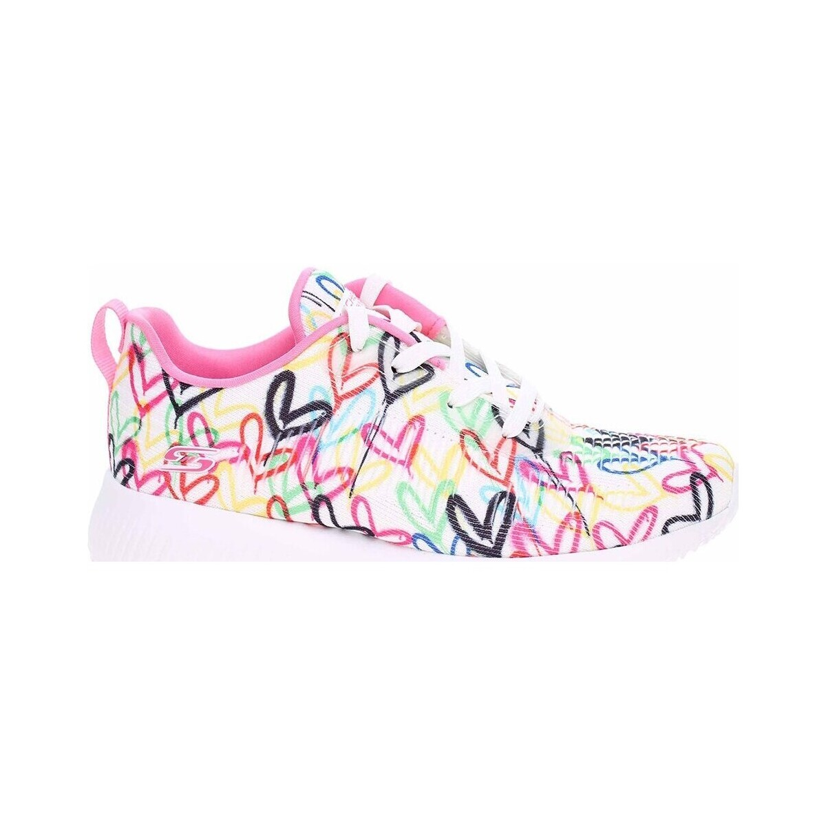 Sko Dame Lave sneakers Skechers Bobs Squad Starry Love Gul, Pink, Hvid