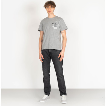 textil Herre T-shirts m. korte ærmer Pepe jeans PM508023 | Sergio Grå