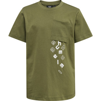 textil Børn T-shirts m. korte ærmer hummel T-shirt enfant  hmlMarcel Grøn
