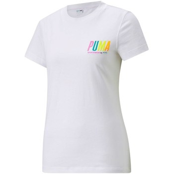 textil Dame T-shirts m. korte ærmer Puma Swxp Graphic Hvid