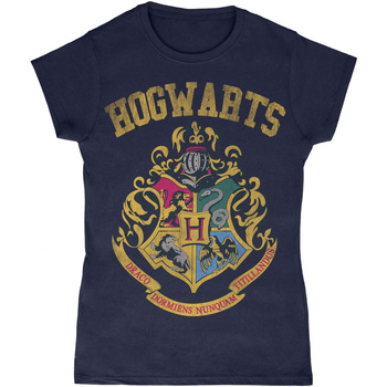 textil Dame Langærmede T-shirts Harry Potter  Blå