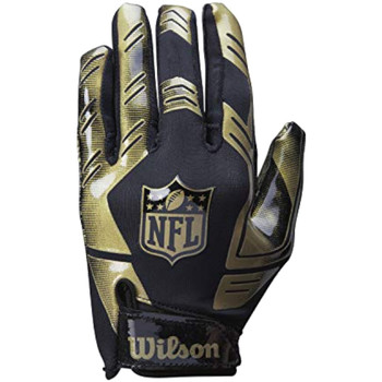 Accessories Herre Sportstilbehør Wilson NFL Stretch Fit Receivers Gloves Sort