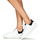 Sko Dame Lave sneakers Victoria MILAN EFECTO PIEL & SERR Hvid / Sort