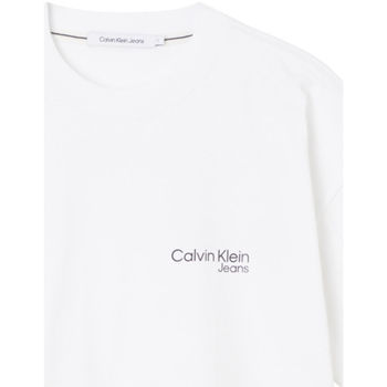 textil Dame T-shirts & poloer Calvin Klein Jeans J20J218802 Hvid