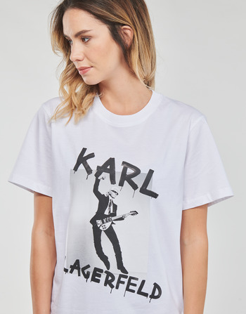 Karl Lagerfeld KARL ARCHIVE OVERSIZED T-SHIRT Hvid