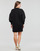 textil Dame Korte kjoler Karl Lagerfeld FABRIC MIX SWEATDRESS Sort