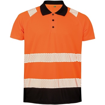 textil Dame Polo-t-shirts m. lange ærmer Result R501X Orange