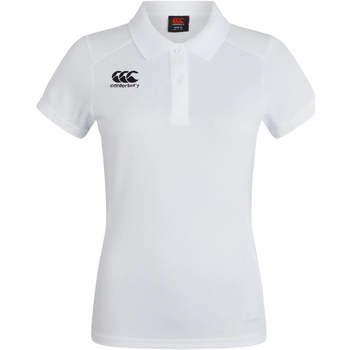 textil Dame Polo-t-shirts m. lange ærmer Canterbury CN263F Hvid