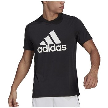 textil Herre T-shirts m. korte ærmer adidas Originals Aeroready Designed 2 Move Feelready Sport Logo Tee Sort