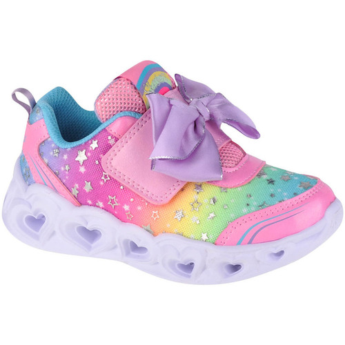 Sko Pige Lave sneakers Skechers Heart Lights-All About Bows Pink