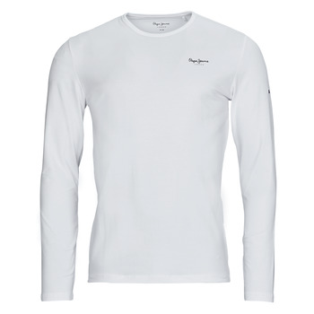 textil Herre Langærmede T-shirts Pepe jeans ORIGINAL BASIC 2 LONG Hvid