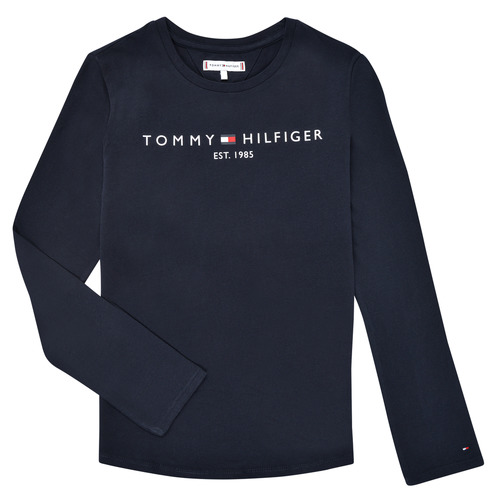 textil Pige Langærmede T-shirts Tommy Hilfiger ESSENTIAL TEE L/S Marineblå