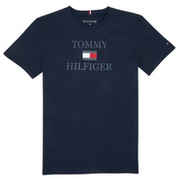 textil Dreng T-shirts m. korte ærmer Tommy Hilfiger KB0KB07794-SKY Marineblå