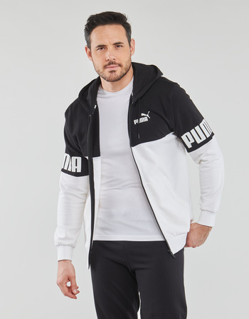 textil Herre Sweatshirts Puma PUMA POWER COLORBLO Sort / Hvid