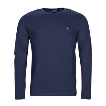 textil Herre Langærmede T-shirts Gant ORIGINAL LS T-SHIRT Marineblå