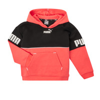 textil Pige Sweatshirts Puma PUMA POWER COLORBLOCK HOODIE Sort / Orange