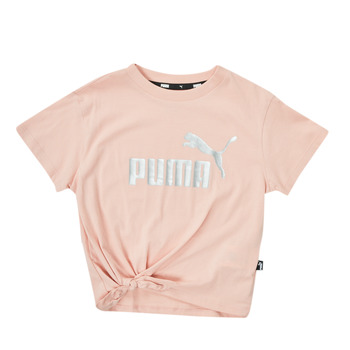 textil Pige T-shirts m. korte ærmer Puma ESS KNOTTED TEE Pink