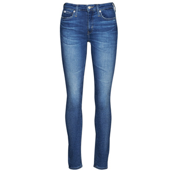 textil Dame Jeans - skinny Calvin Klein Jeans MID RISE SKINNY Blå / Medium