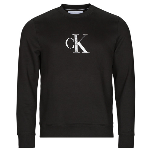 textil Herre Sweatshirts Calvin Klein Jeans CK INSTITUTIONAL CREW NECK Sort