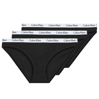 Undertøj Dame Trusser Calvin Klein Jeans CAROUSEL BIKINI X3 Sort / Sort / Sort