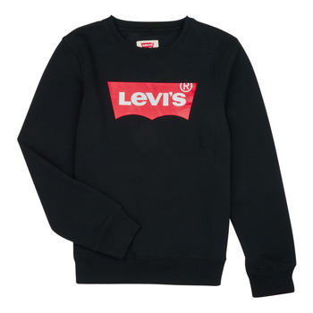 textil Dreng Sweatshirts Levi's BATWING CREWNECK Sort