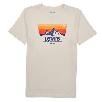 textil Dreng T-shirts m. korte ærmer Levi's MOUNTAIN BATWING TEE Hvid